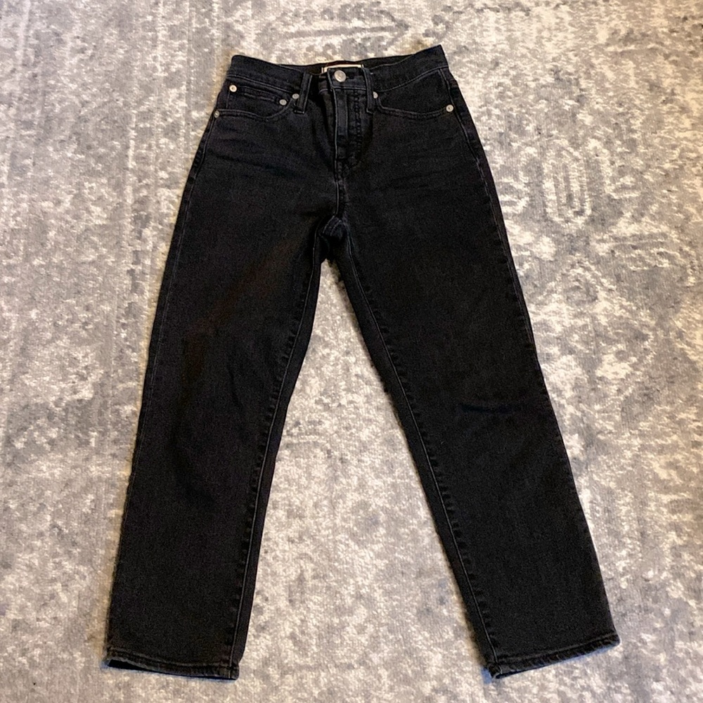 Madewell classic straight cropped jeans